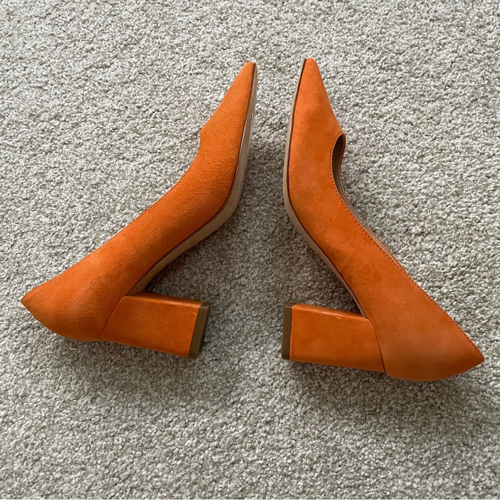 Marc Fisher Zala Block Heel Pointy Toe Pumps Size… - image 7